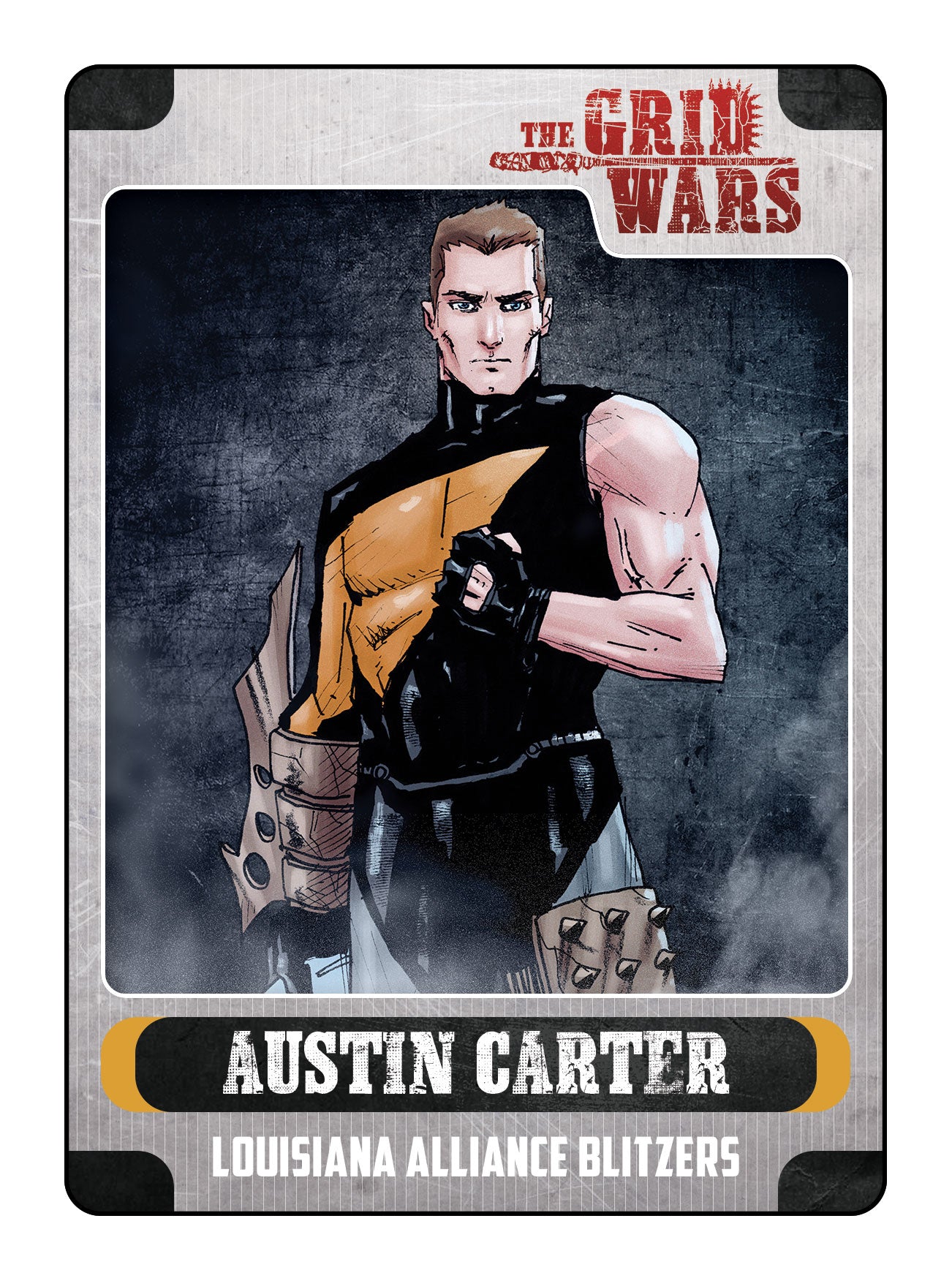 The Grid Wars Trading Card Austin Front