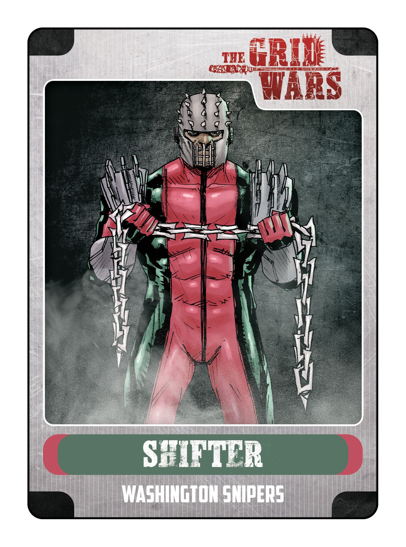 The Grid Wars Trading Card Shifter Front